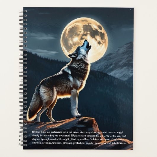 Wolf Symbolism Calendar プランナー手帳 (正面)