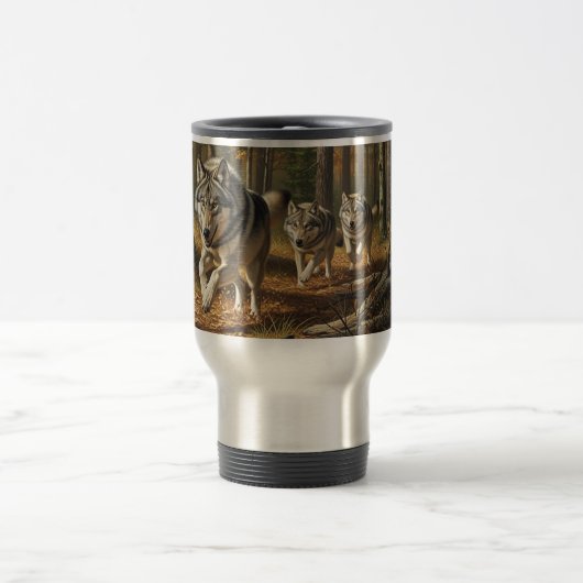 Wolf Travel Comuter Mug style 1 トラベルマグ (中央)