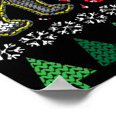 Wolf Ugly Christmas Sweater Wildlife Series ポスター (角)