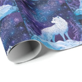 Wolf unter magischem Sternenhimmel ラッピングペーパー (ロールコーナー)