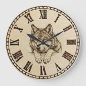Wolf wall clock  ラージ壁時計 (正面)