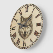Wolf Wall Clock ラージ壁時計 (傾斜)