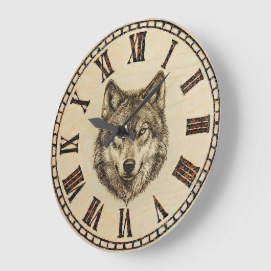 Wolf Wall Clock ラージ壁時計 (傾斜)