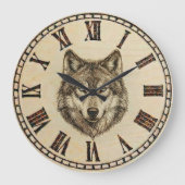 Wolf Wall Clock ラージ壁時計 (正面)