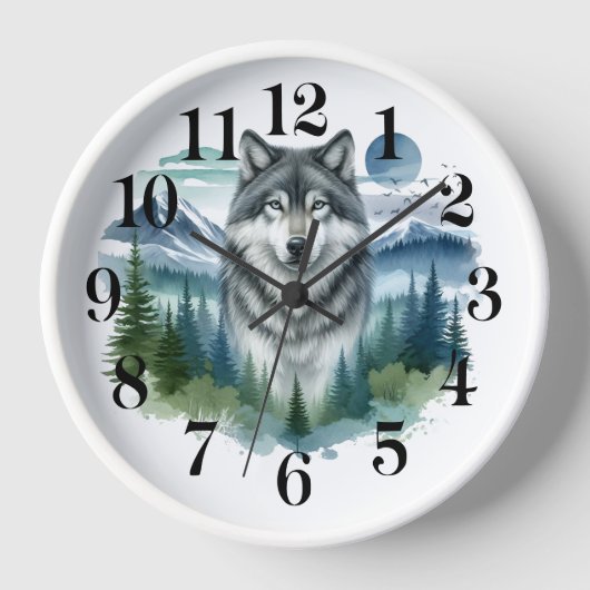 Wolf Wall Clock 壁時計 (正面)