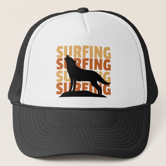 Wolf wants to surf surf surf キャップ (正面)