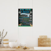 Wolf Wild and three Birthday chalkboard sign ポスター (キッチン)