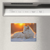 Wolf Wild Animal Loving Portrait マグネット (インサイチュ (食洗機))