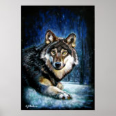 Wolf Wildlife print poster ポスター (正面)