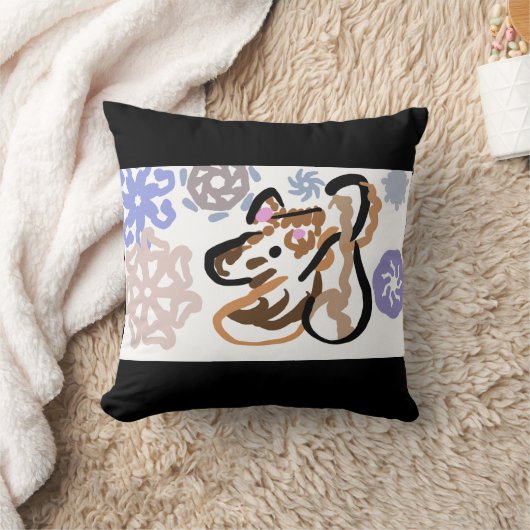 Wolf winter love クッション (ブランケット)