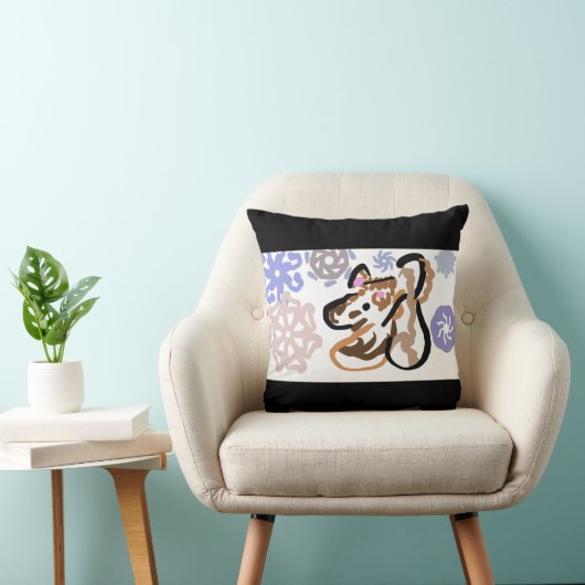 Wolf winter love クッション (椅子)