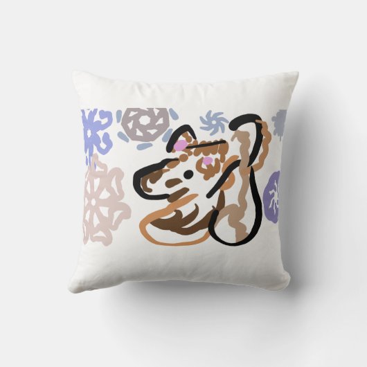 Wolf winter love クッション (裏面)