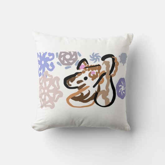 Wolf winter love クッション (正面)