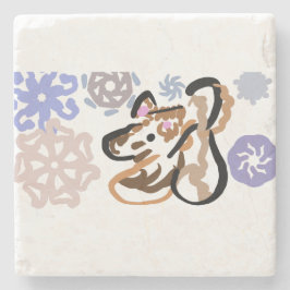 Wolf winter love ストーンコースター