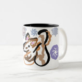 Wolf winter love ツートーンマグカップ (正面右)