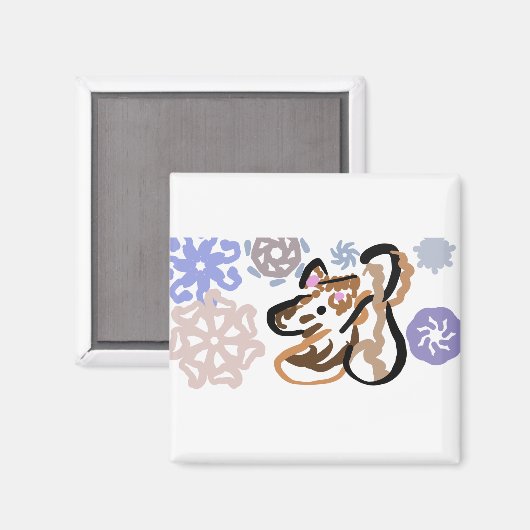 Wolf winter love マグネット (正面/裏面)