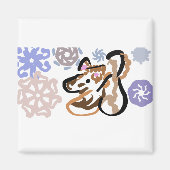 Wolf winter love マグネット (正面)