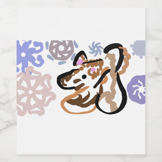 Wolf winter love ワインラベル (シングルラベル)