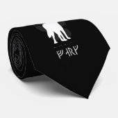 Wolf with viking runes ネクタイ (ロール)