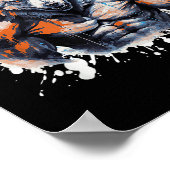 Wolf Workout Gym Fighter Bodybuilder  ポスター (角)