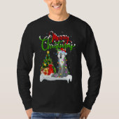 Wolf Xmas Decorations Santa Wolf Christmas Tシャツ (正面)