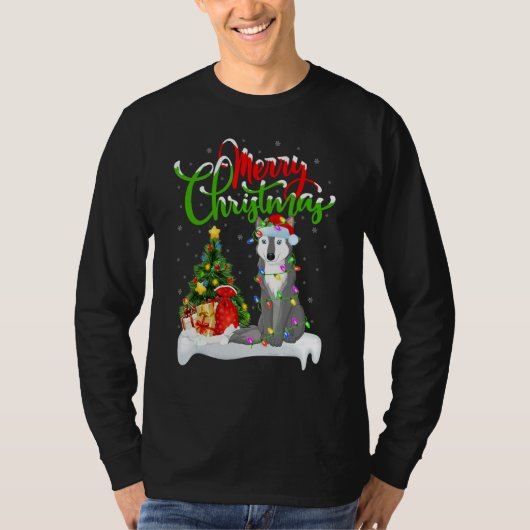 Wolf   Xmas Decorations Santa Wolf Christmas Tシャツ (正面)