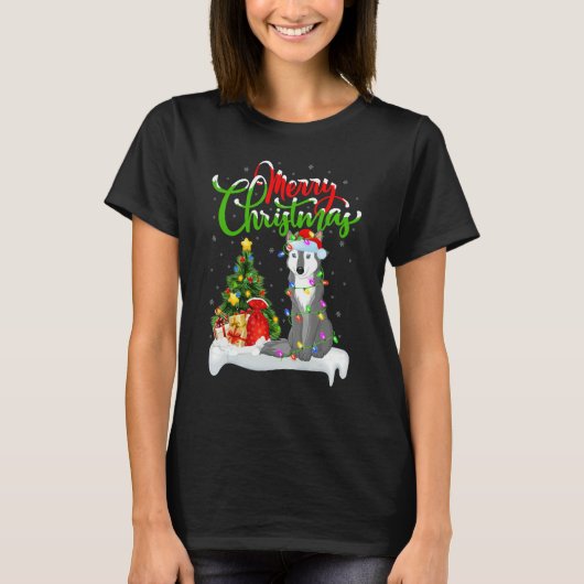 Wolf   Xmas Decorations Santa Wolf Christmas Tシャツ (正面)