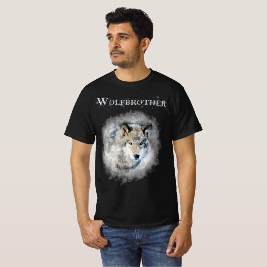 Wolfbrother Dark Version Wheel of time inspired Tシャツ (正面フル)