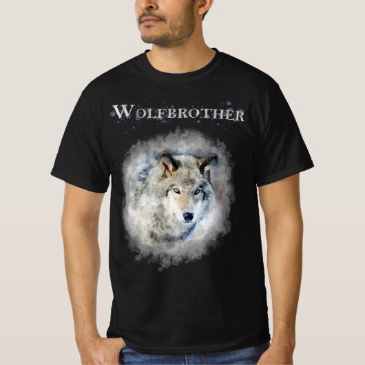 Wolfbrother Dark Version Wheel of time inspired Tシャツ (正面)
