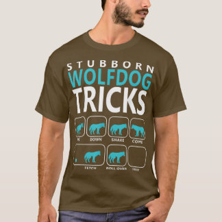 Wolfdog頑固なWolfdogトリック犬T Tシャツ