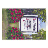 Wolfeboro NHの印への歓迎 (正面横)