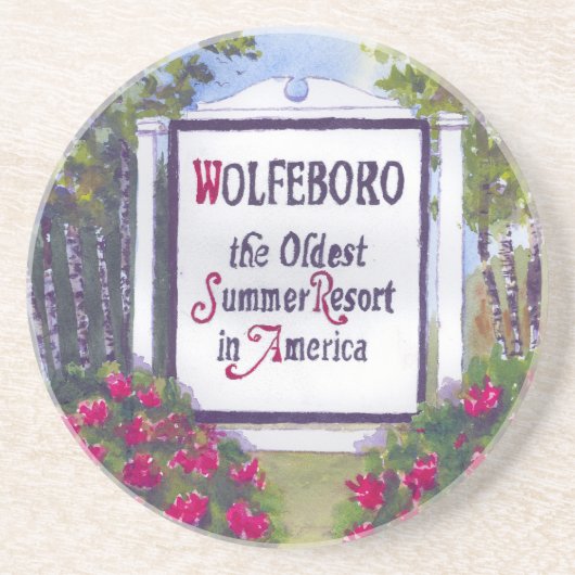Wolfeboro NH Signへようこそ コースター (正面)
