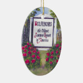 Wolfeboro NH Signへようこそ セラミックオーナメント (右)