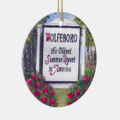 Wolfeboro NH Signへようこそ セラミックオーナメント (右)