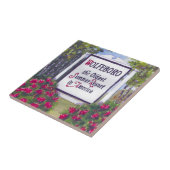 Wolfeboro NH Signへようこそ タイル (側面)