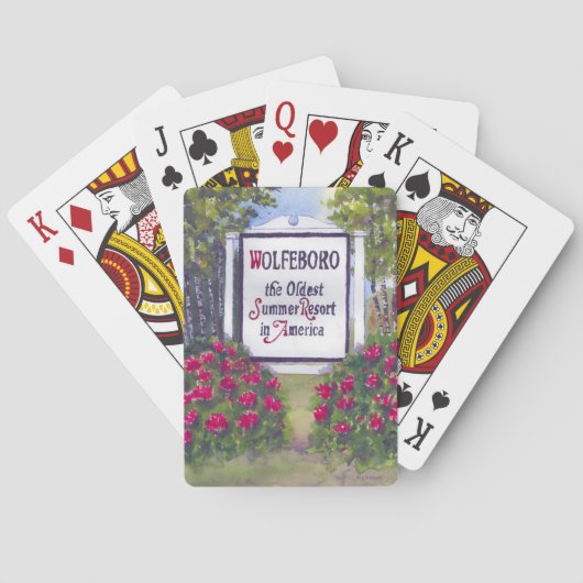 Wolfeboro NH Signへようこそ トランプ (裏面)