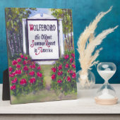 Wolfeboro NH Signへようこそ フォトプラーク (側面)