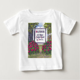 Wolfeboro NH Signへようこそ ベビーTシャツ