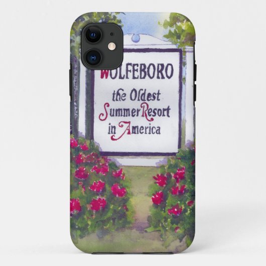 Wolfeboro NH Signへようこそ Case-Mate iPhoneケース (裏面)
