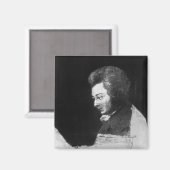 Wolfgang Amadeus Mozartの未完成ポートレート マグネット (正面/裏面)