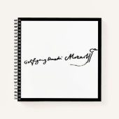 Wolfgang Amadeus Mozartの署名 ノートブック (正面)