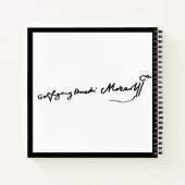 Wolfgang Amadeus Mozartの署名 ノートブック (裏面)