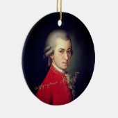 Wolfgang Amadeus Mozart署名 セラミックオーナメント (右)