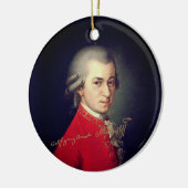 Wolfgang Amadeus Mozart署名 セラミックオーナメント (左)