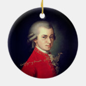 Wolfgang Amadeus Mozart署名 セラミックオーナメント (裏面)