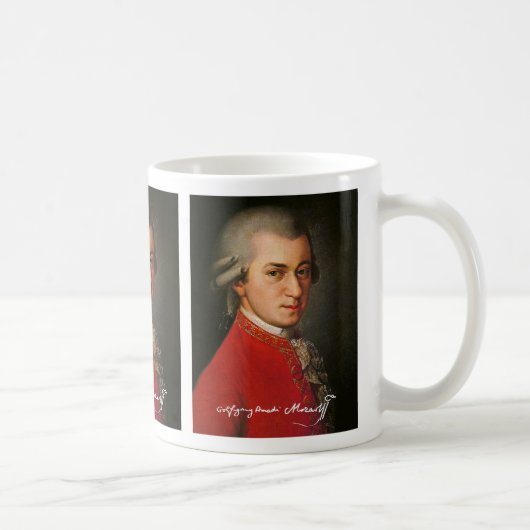 Wolfgang amadeus mozart コーヒーマグカップ (右)
