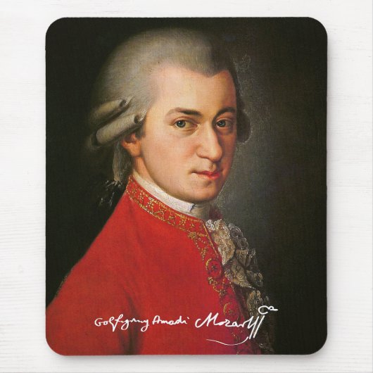 Wolfgang amadeus mozart マウスパッド (正面)