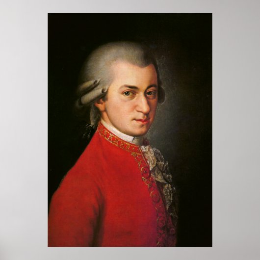 Wolfgang Amadeus Mozart Art Poster ポスター (正面)