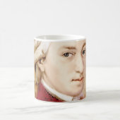 Wolfgang Amadeus Mozart im Aquarell Stil コーヒーマグカップ (中央)