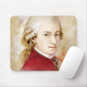 Wolfgang Amadeus Mozart im Aquarell Stil マウスパッド (マウス)